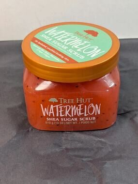 New Tree Hut Watermelon Shea Sugar Scrub 18 oz Vegan Collagen Body Exfoliator